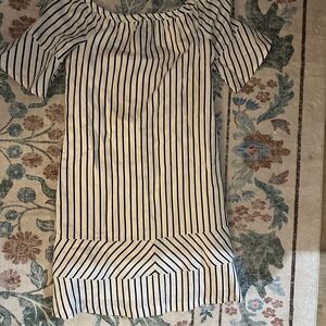 Banana Republic Blue and White Striped Dress